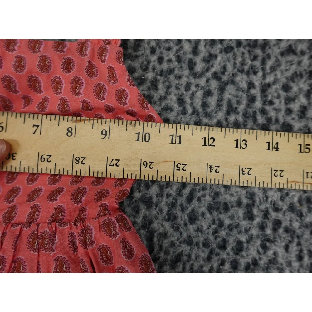 Cotton On Kids Sleeveless Dress Girls Size 6 Pink Good Paisley Cutout Bow Back
